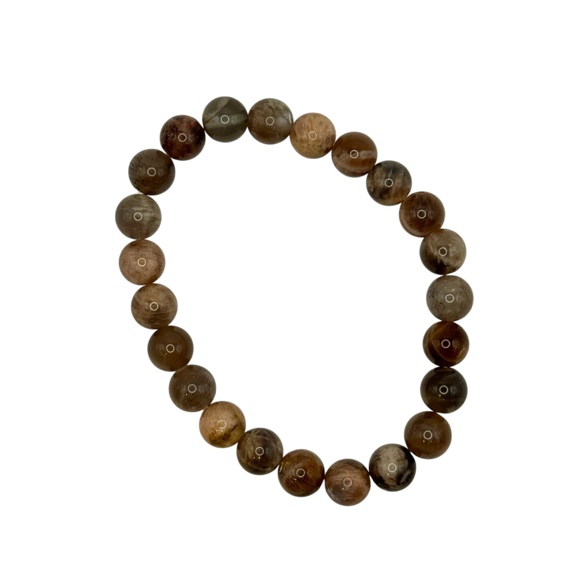 Bracelet "Chance & Vitalité" en Pierre du Soleil Noire Perles Rondes