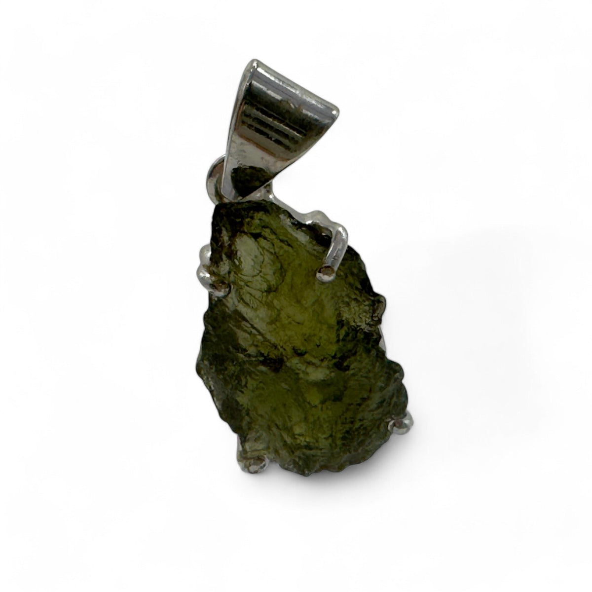 Pendentif Moldavite 4.52gr lot 9 Argent 925