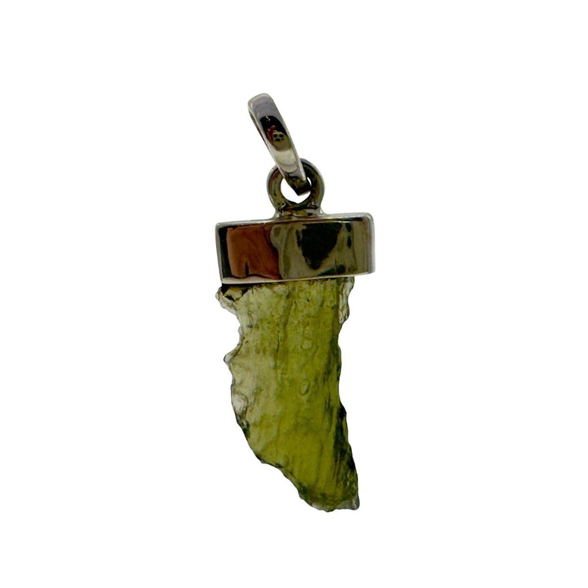 Pendentif Moldavite 1.7gr lot 11 Argent 925