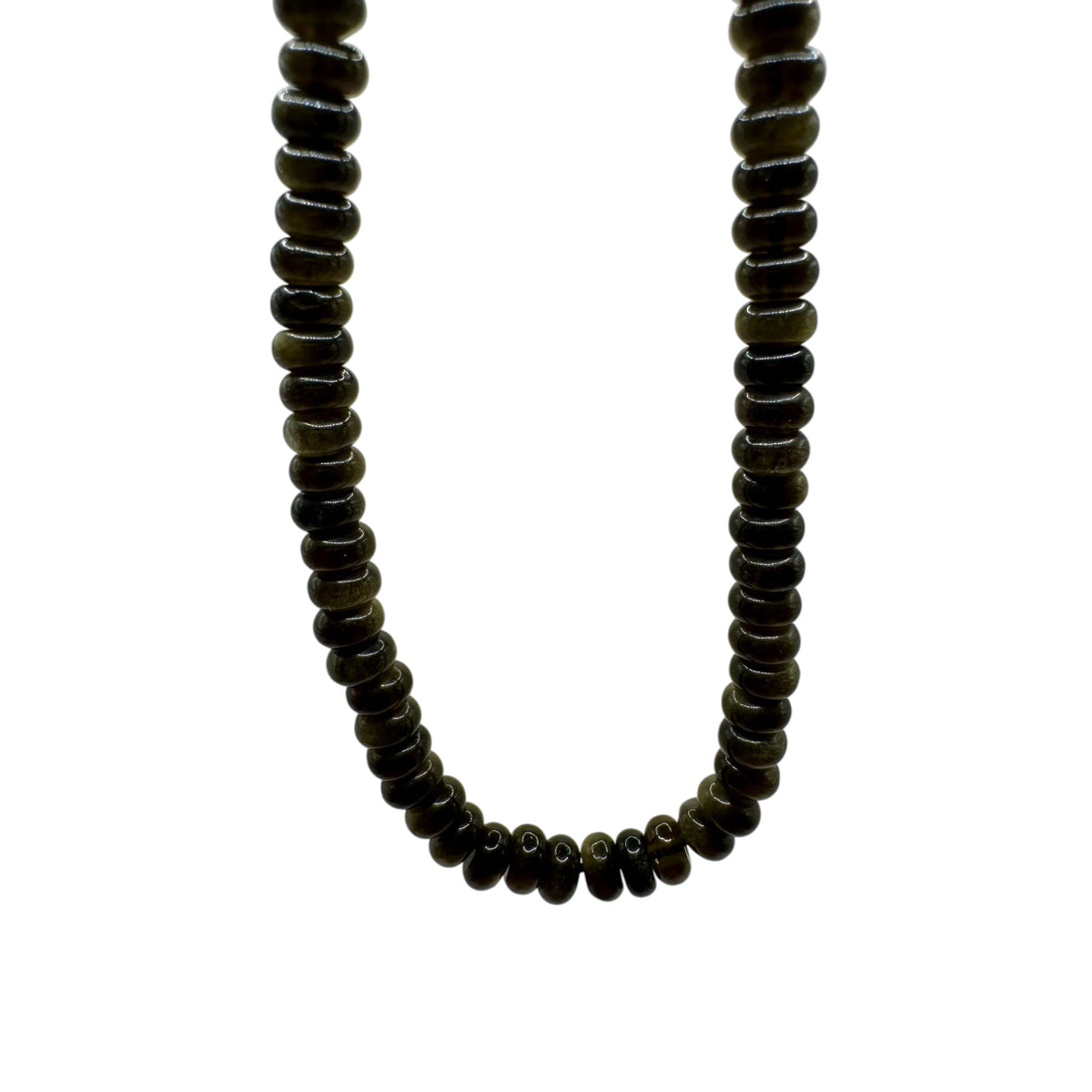 Obsidienne Dorée Rondelles Fil de Perles Naturelle 4*2.5mm, env 38cm
