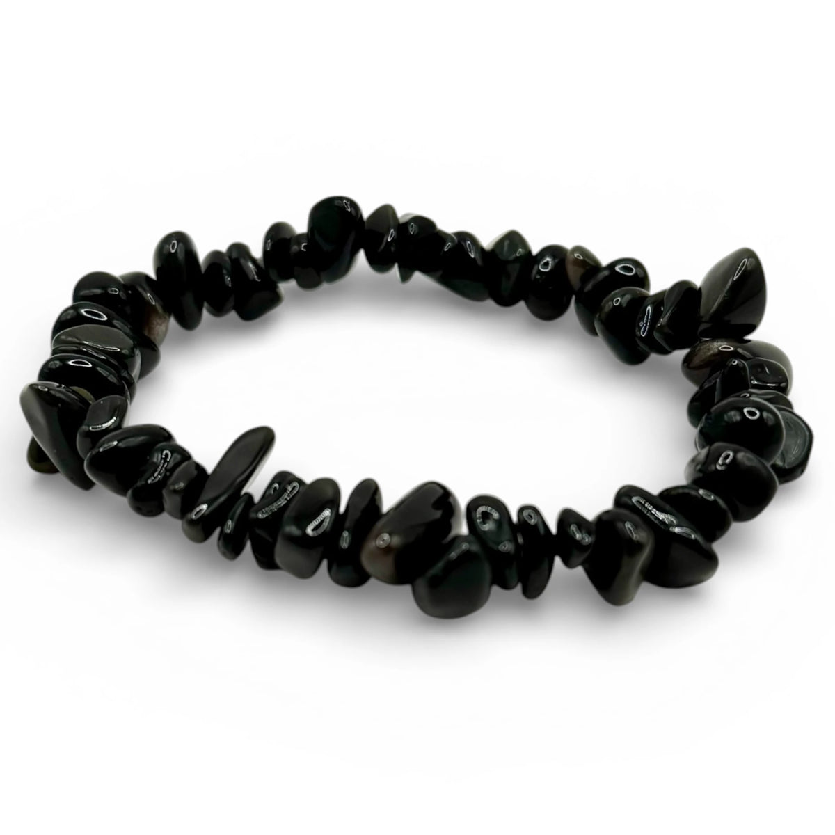 Bracelet Obsidienne Œil Céleste Chips/ Baroque