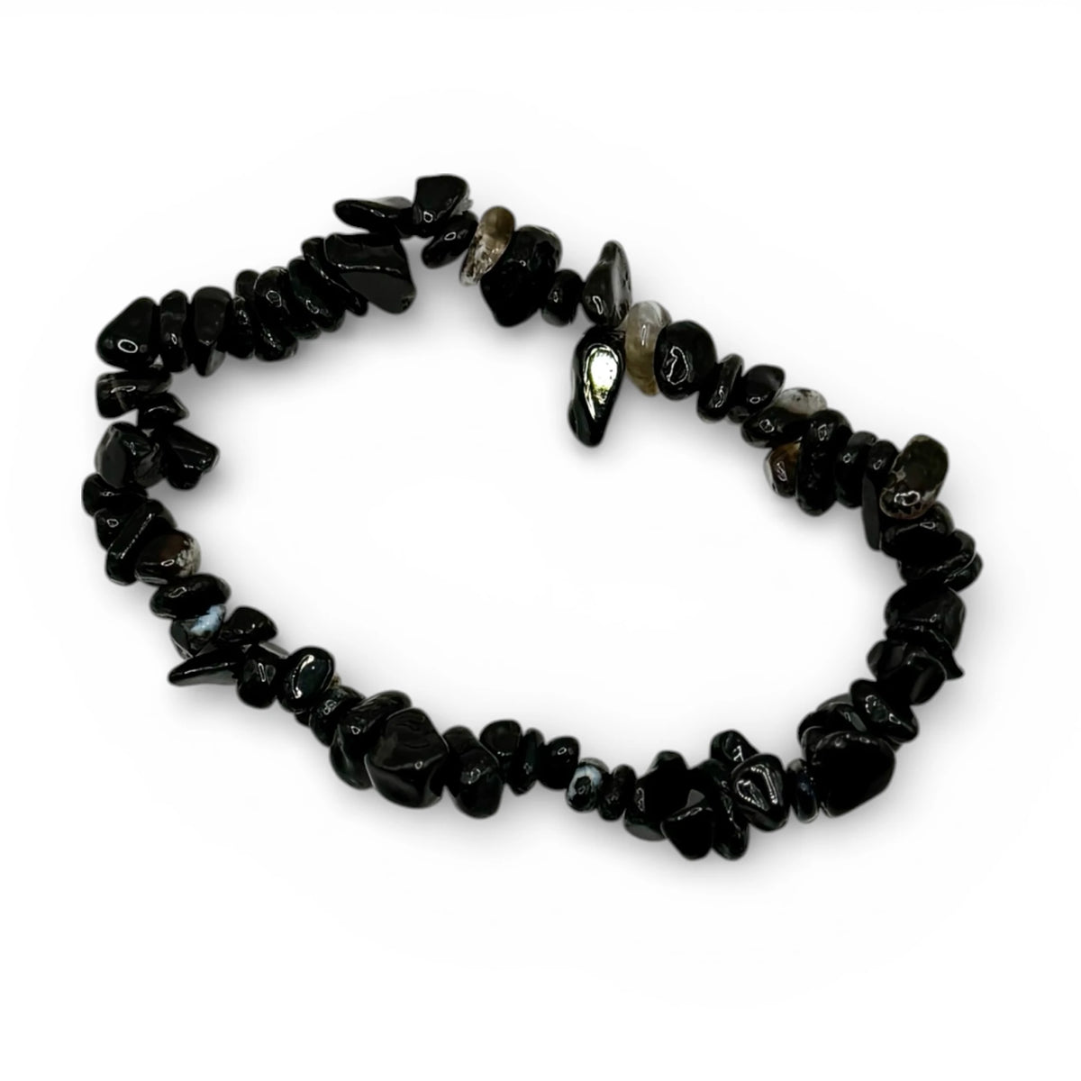 Bracelet Onyx Chips/ Baroques