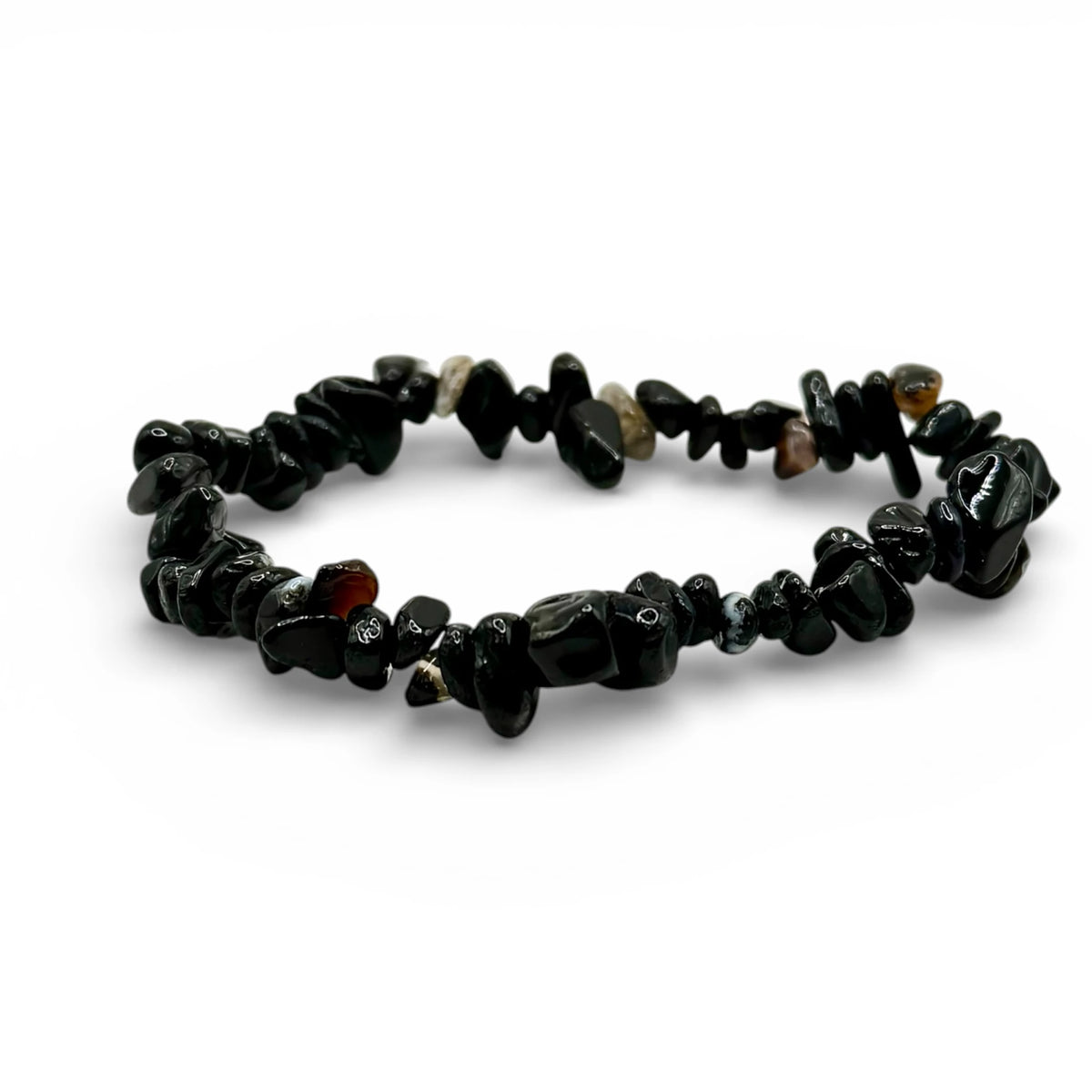 Bracelet Onyx Chips/ Baroques