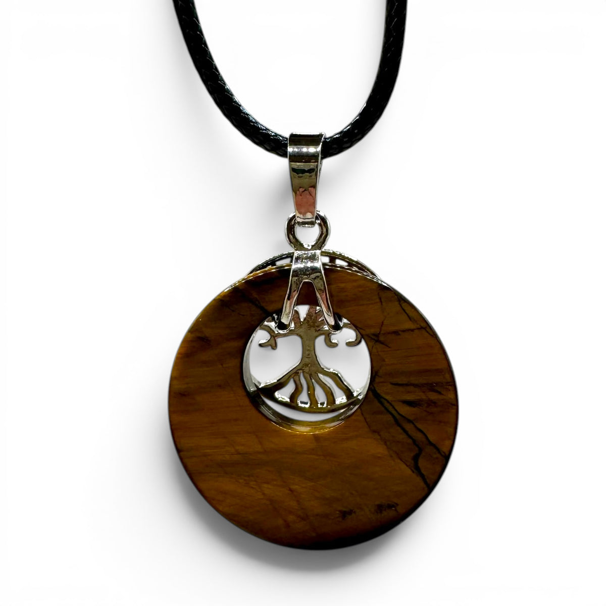 Pendentif Œil de Tigre et Arbre de Vie