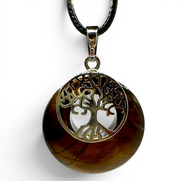 Pendentif Œil de Tigre et Arbre de Vie