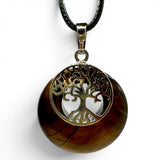 Pendentif Arbre de Vie Œil de Tigre