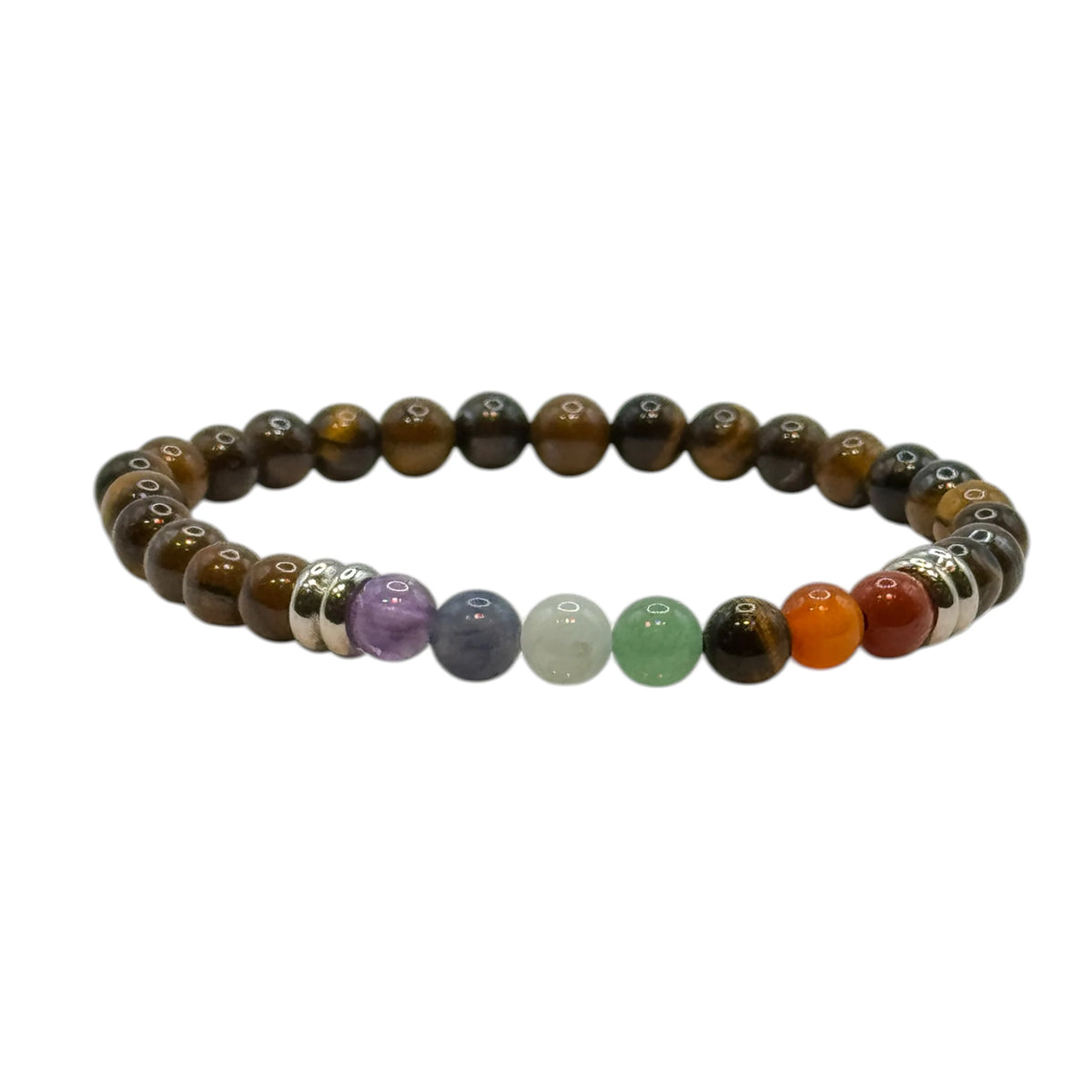 Bracelet Œil de Tigre 7 Chakras