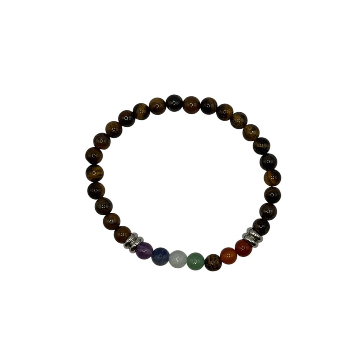 Bracelet Œil de Tigre 7 Chakras