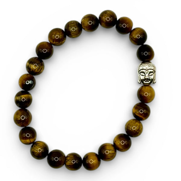 Bracelet Œil de tigre Bouddha
