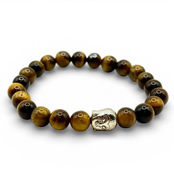 Bracelet Œil de tigre Bouddha