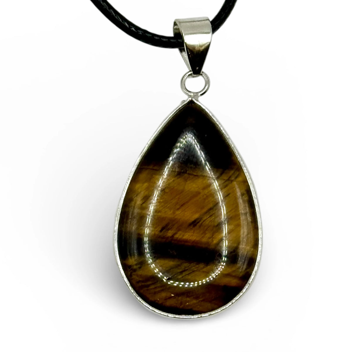 Pendentif Œil de Tigre 32x22mm