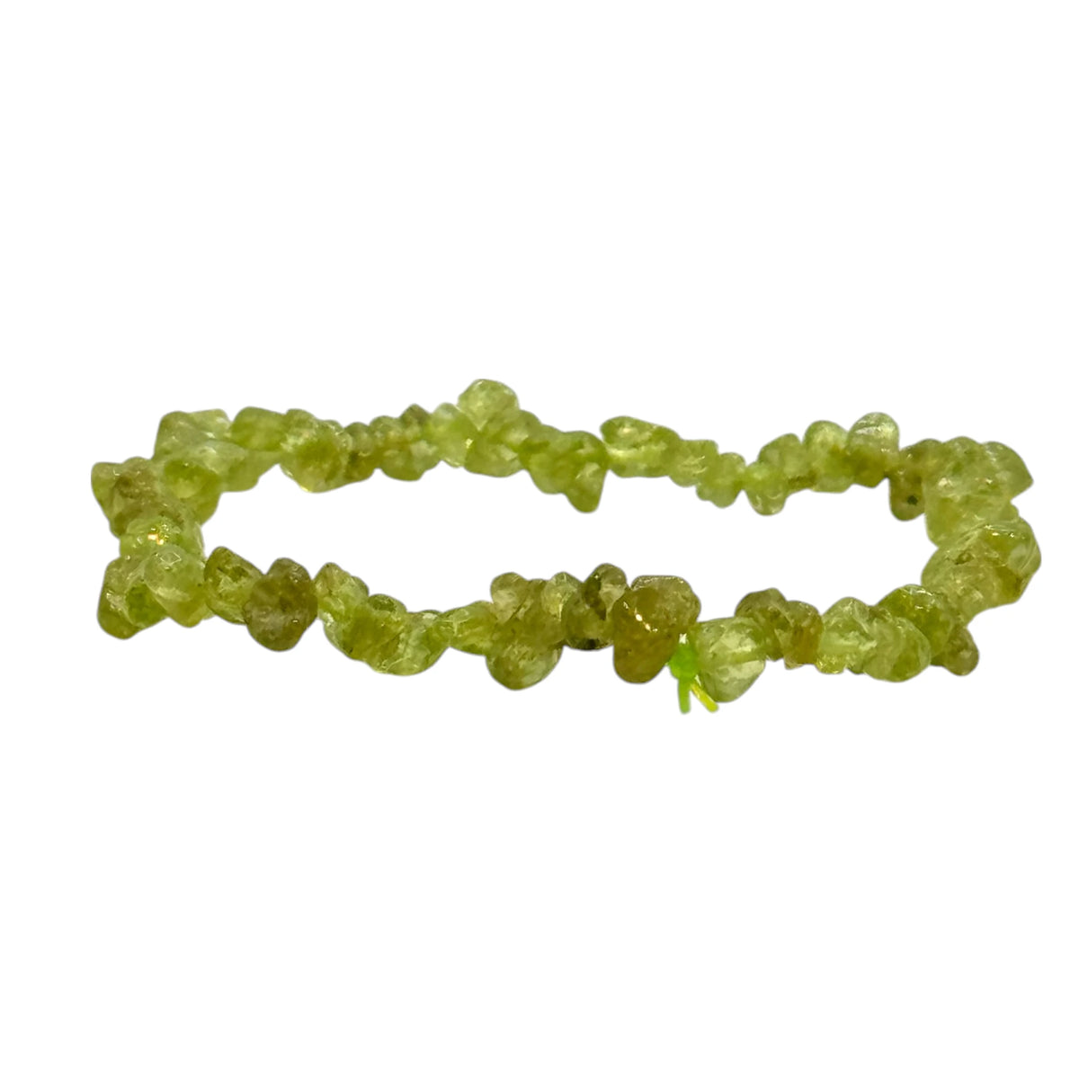 Bracelet Péridot ou olivine Chips/ Baroque