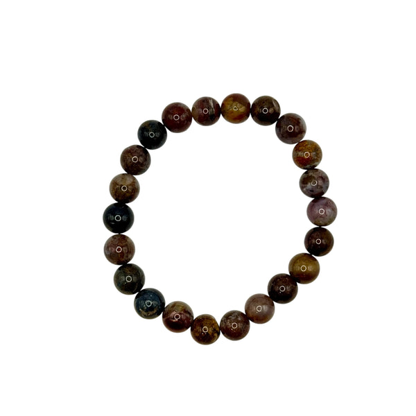 Bracelet "Rééquilibrage & Ancrage" en Pietersite Perles Rondes