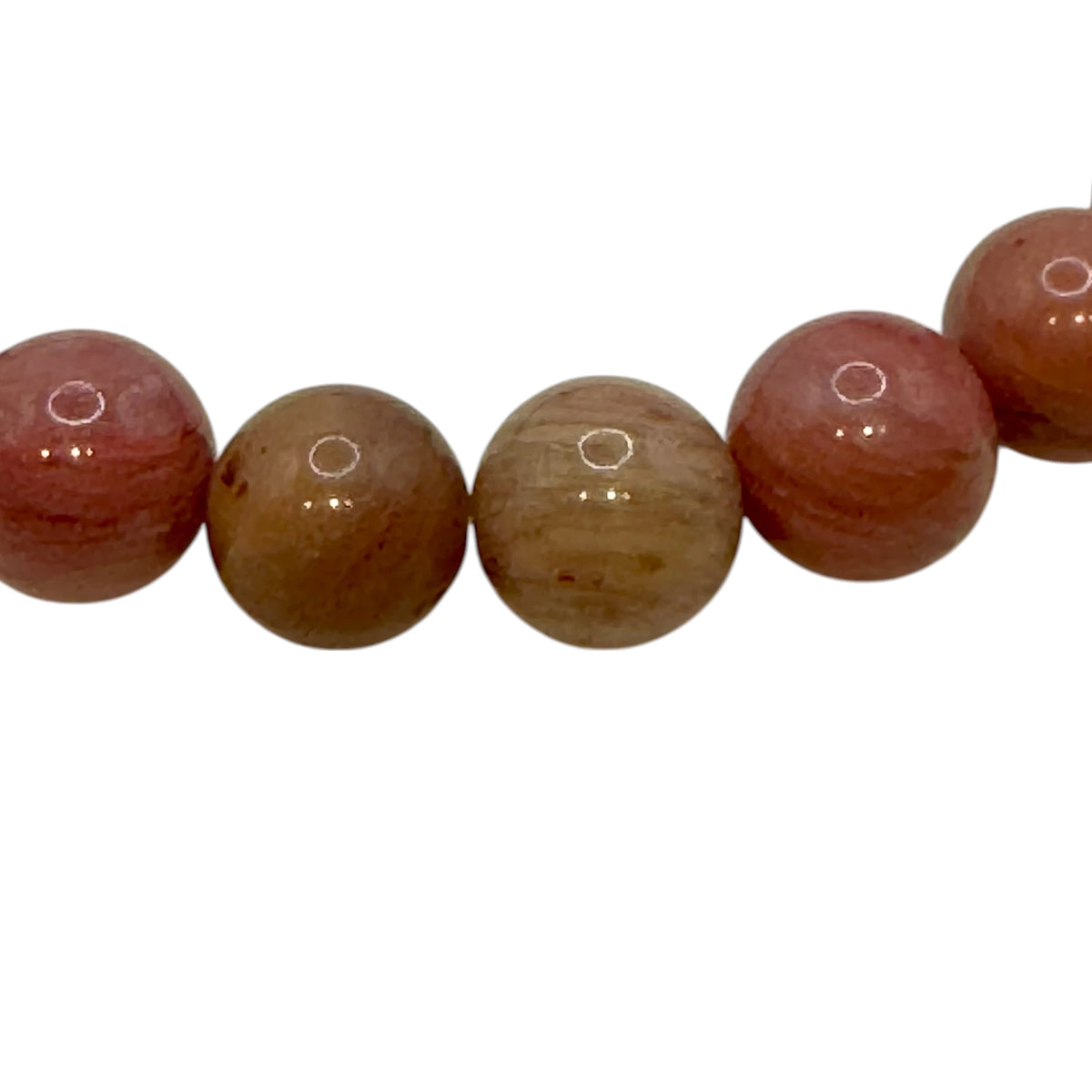 Rhodonite Claire Fil de Perles Naturelle 4-6-8-10mm, env 39cm