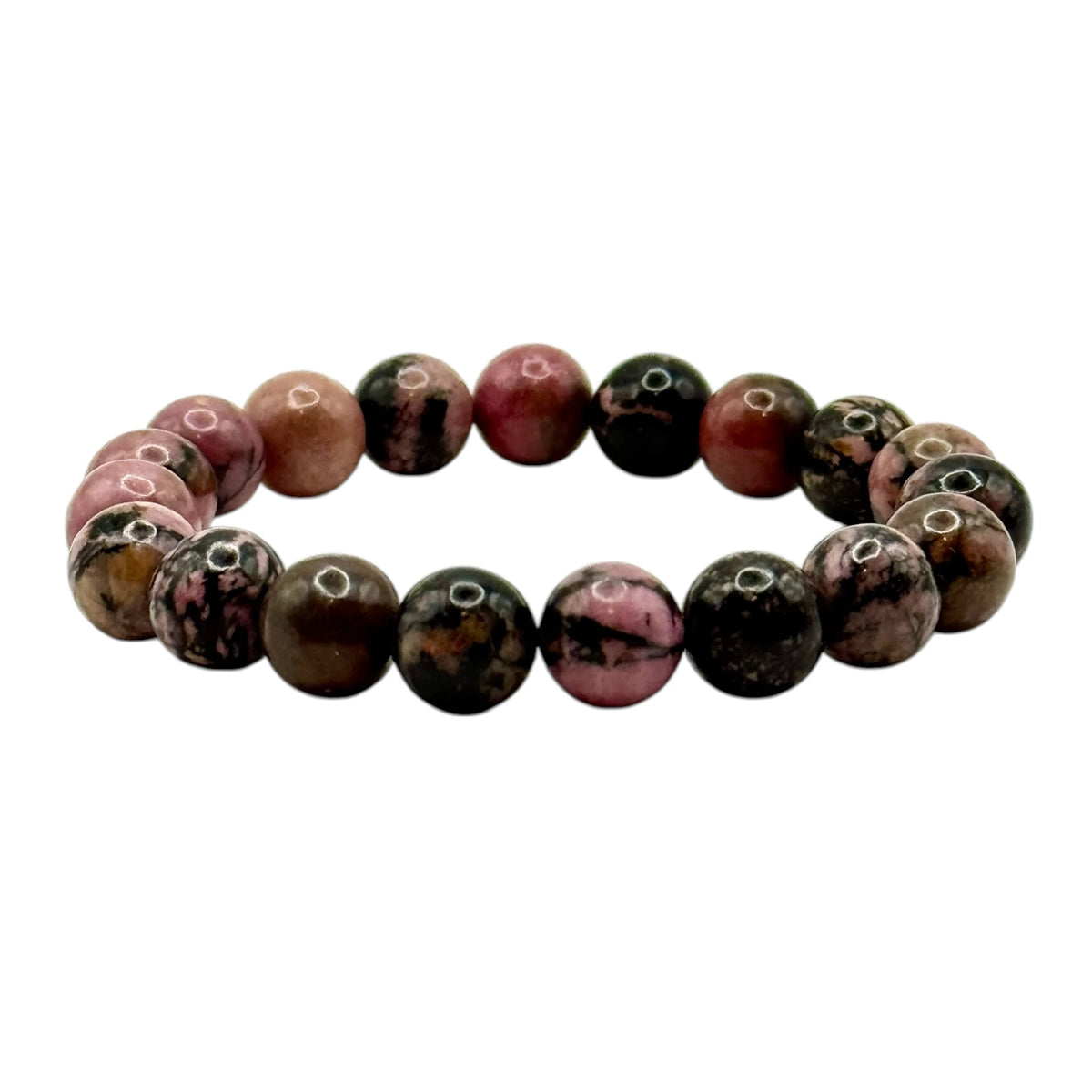 Bracelet "Équilibre & Compassion" en Rhodonite Perles Rondes