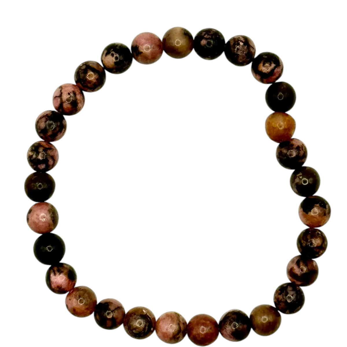Bracelet "Équilibre & Compassion" en Rhodonite Perles Rondes