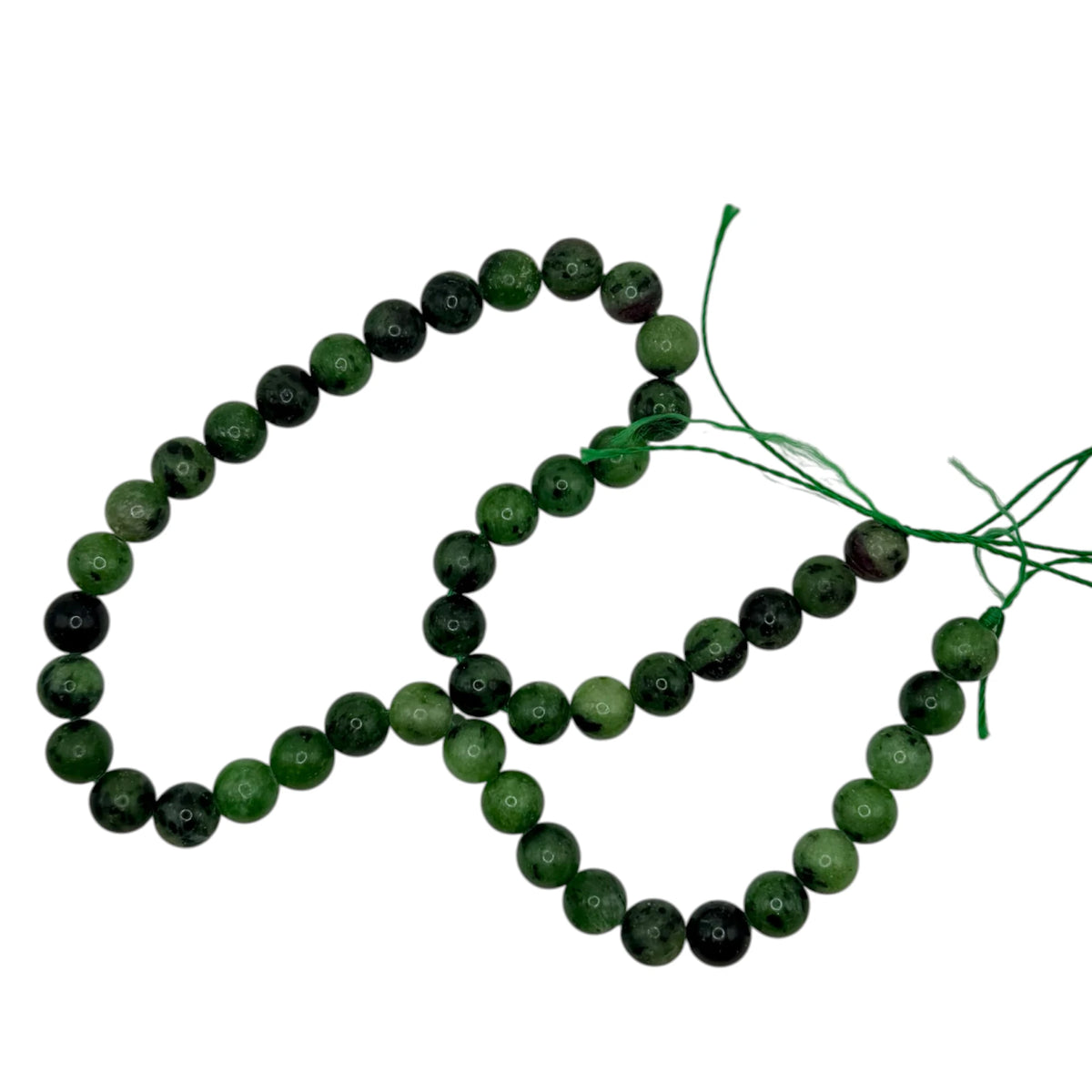 Rubis Zoisite Fil de Perles Naturelle 4-6-8mm, env 39cm