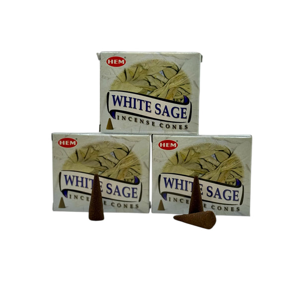 Encens Hem Sauge Blanche, cônes