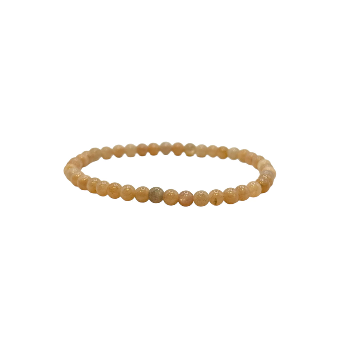 Bracelet "Lumière & Positivité" en Pierre du Soleil Perles Rondes