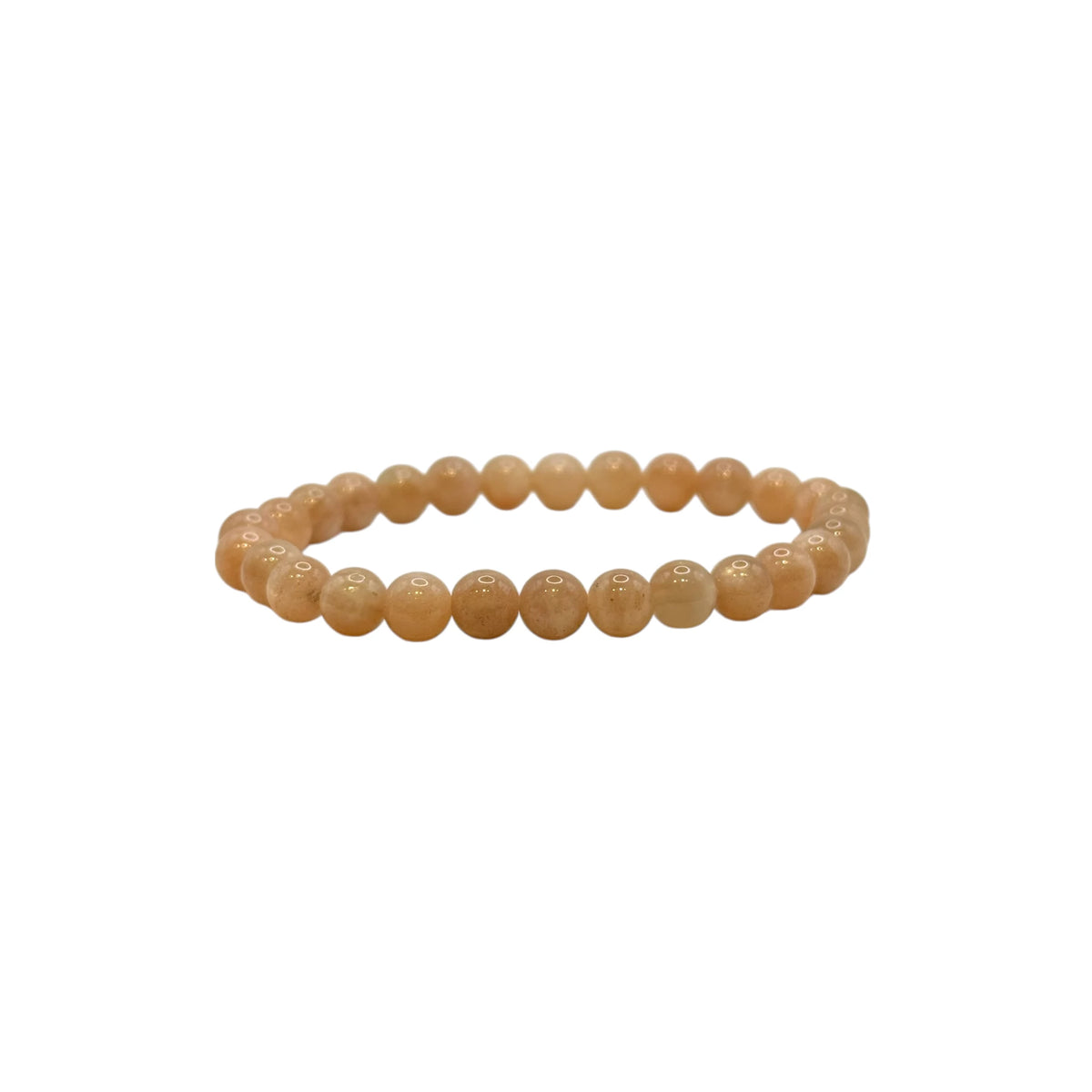 Bracelet "Lumière & Positivité" en Pierre du Soleil Perles Rondes