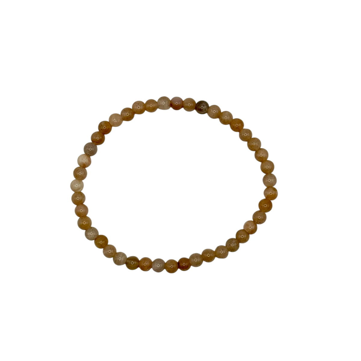 Bracelet "Lumière & Positivité" en Pierre du Soleil Perles Rondes