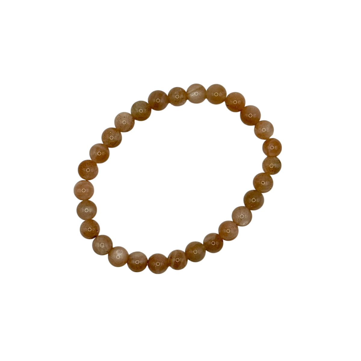 Bracelet "Lumière & Positivité" en Pierre du Soleil Perles Rondes