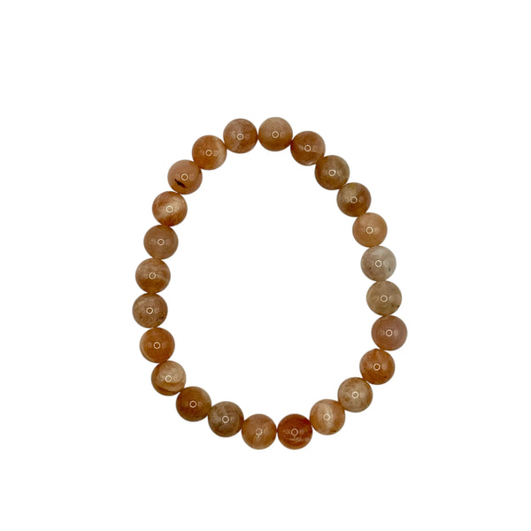 Bracelet "Lumière & Positivité" en Pierre du Soleil Perles Rondes