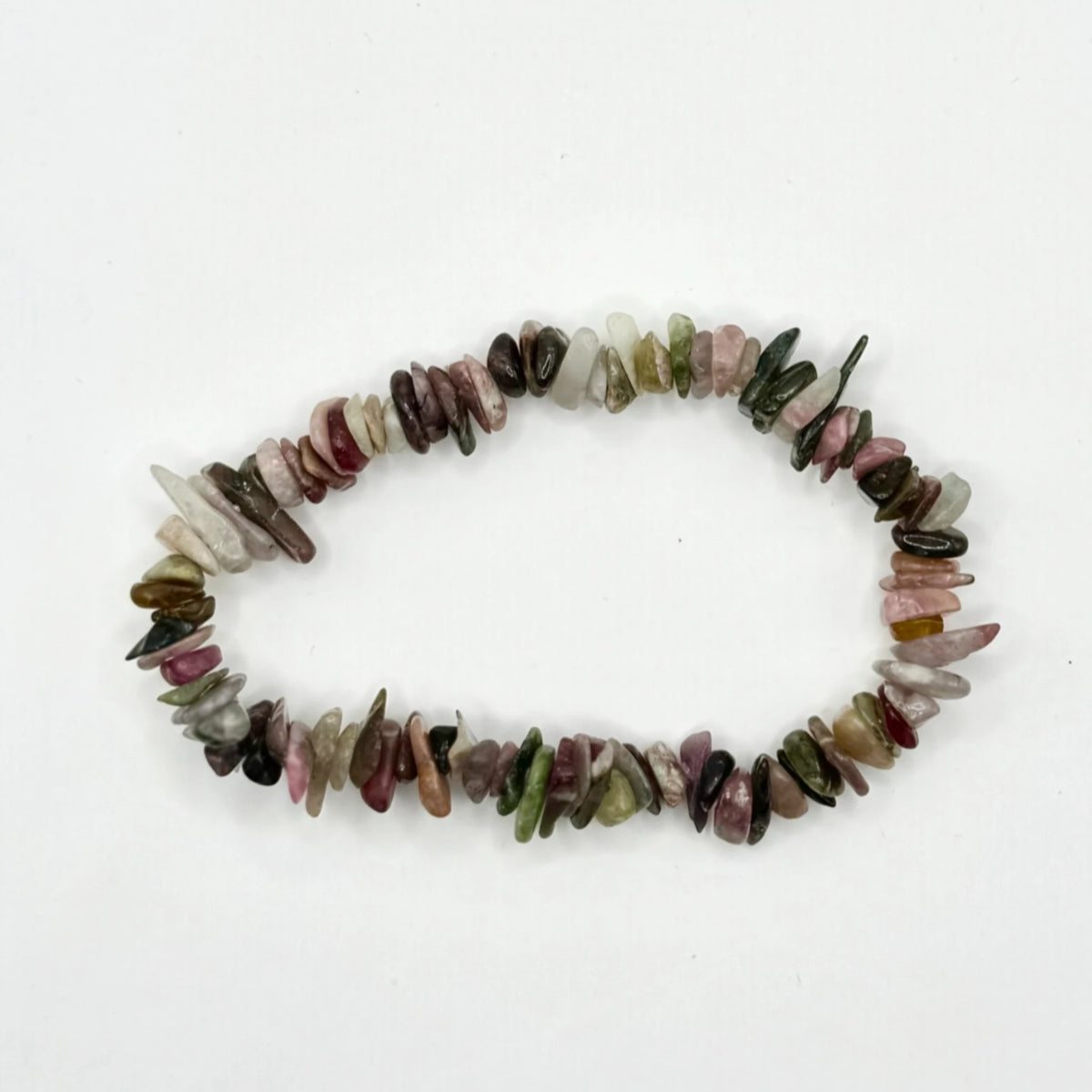Bracelet Tourmaline Multicolore Chips/ Baroque