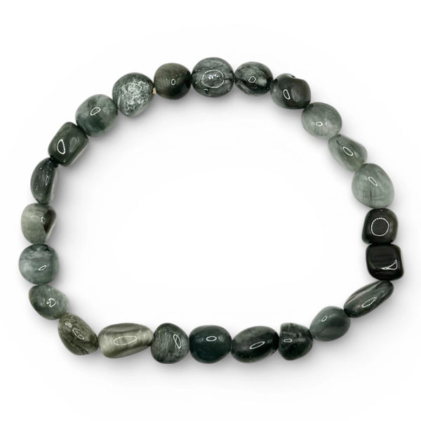 Bracelet Tourmaline Œil de Chat Pierres Roulées