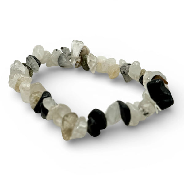 Bracelet Tourmaline Cristal de Roche Chips