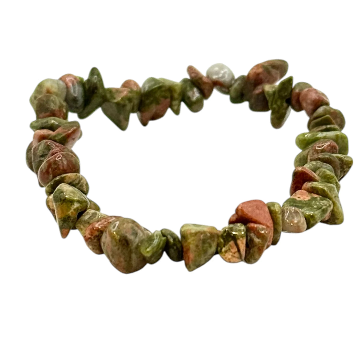 Bracelet chips Unakite