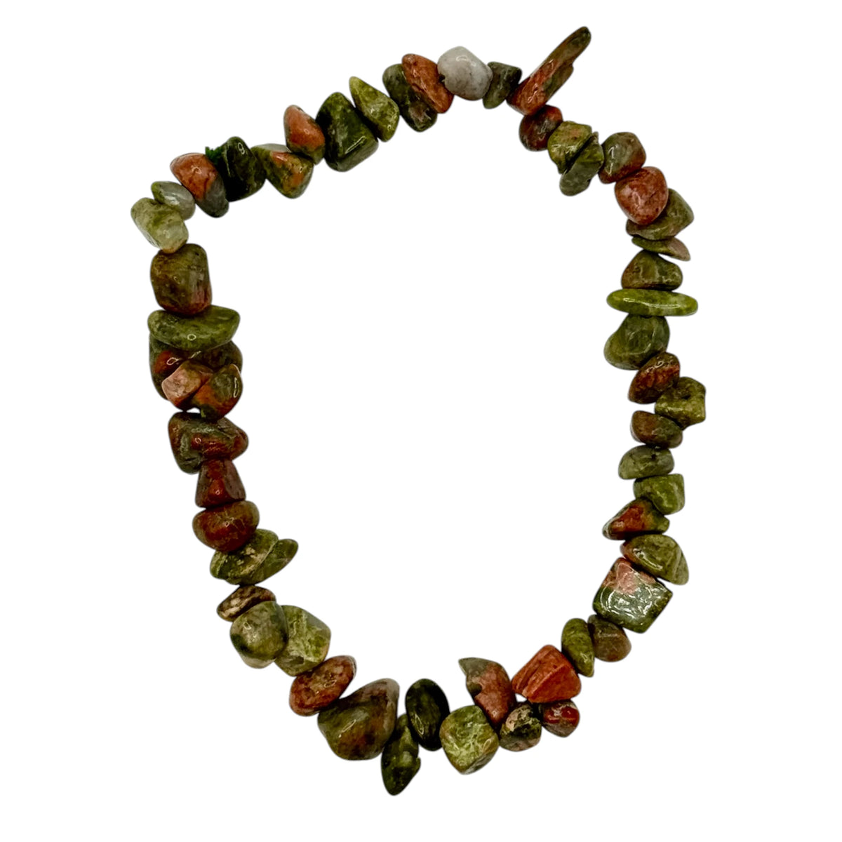 Bracelet chips Unakite