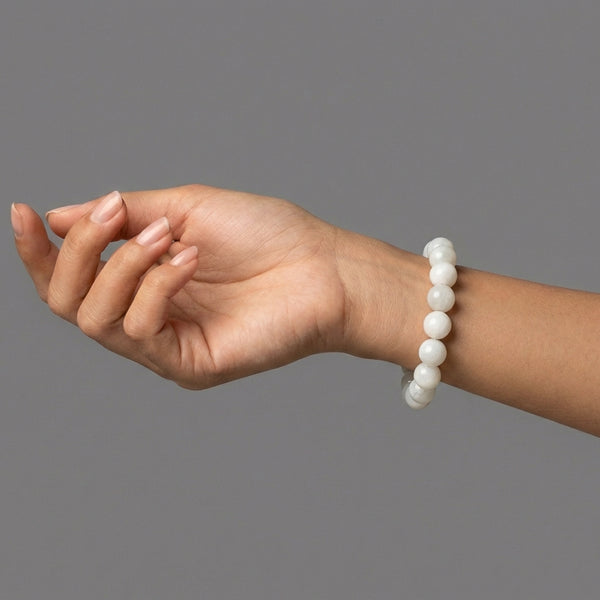 Bracelet Pierre de Lune Blanche AA